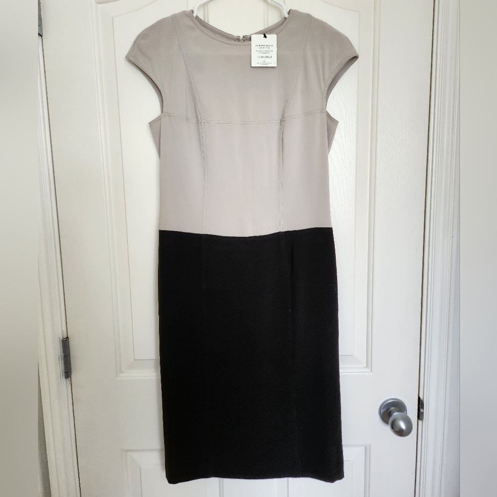 St. John 2 tone knee length dress
